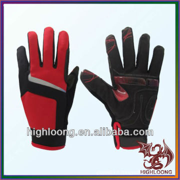 Durable Vente en gros Red Femmes M Size Polyester Windproof Cycling Gloves